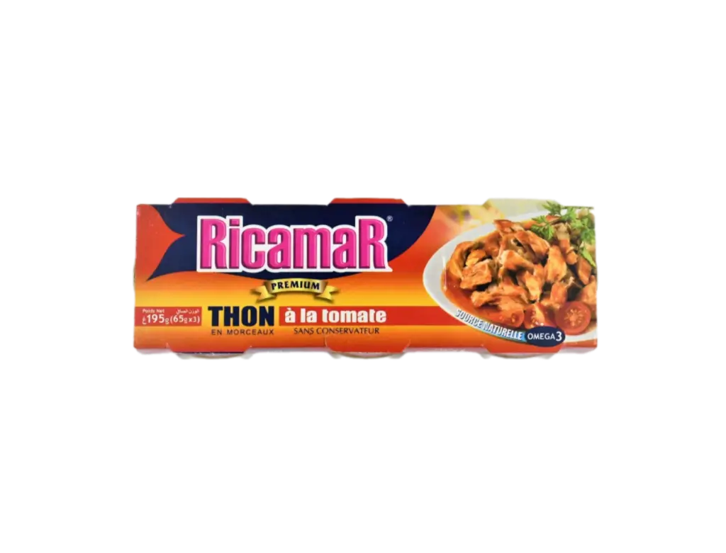 Reccamar Tuna in Tomato Sauce – 65g × 3 Pack (Imported)