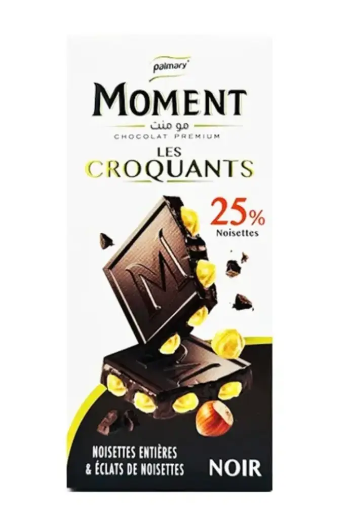 Moment Les Croquants Dark Chocolate with Hazelnuts
