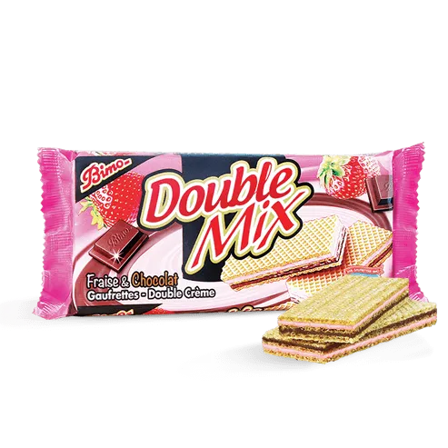 Bimo Double Mix Wafer – Strawberry & Chocolate